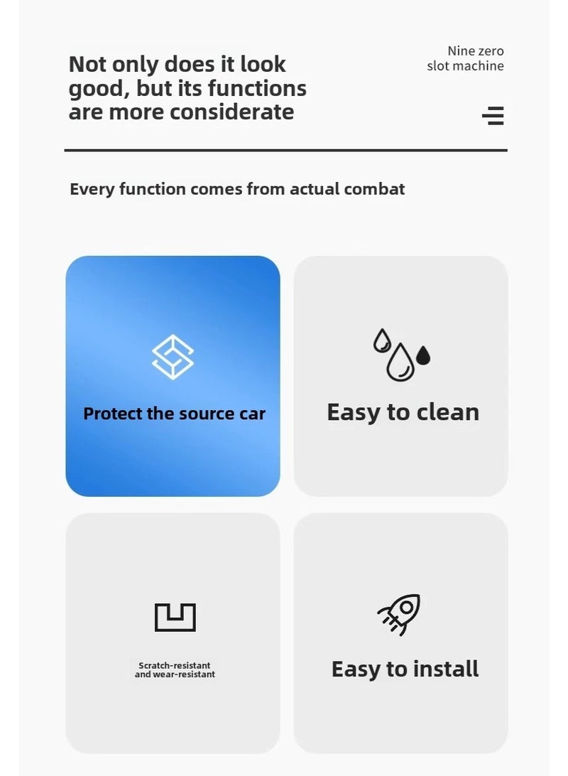 فيريكس حماية مقابض الأبواب من الستانلس ستيل لسيارة تويوتا لاند كروزر برادو 150 (2010–2024) – طقم داخلي مضاد للخدش مكون من 20 قطعة، تركيب سهل، لون أسود - Image 4