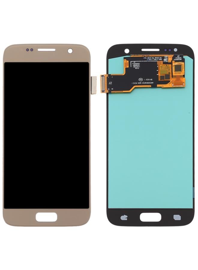 erorex Replacement OLED LCD Screen for Samsung Galaxy S7 with Digitizer Full Assembly Gold - Image 3