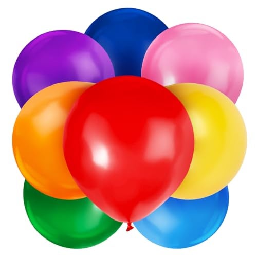 LovesTown 12PCS Large Latex Balloons Jumbo Rainbow Balloons 36 Inch for Birthday Party Anniversary Wedding Mexican Party Decorations - Image 1