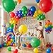 LovesTown 12PCS Large Latex Balloons Jumbo Rainbow Balloons 36 Inch for Birthday Party Anniversary Wedding Mexican Party Decorations - Image 4