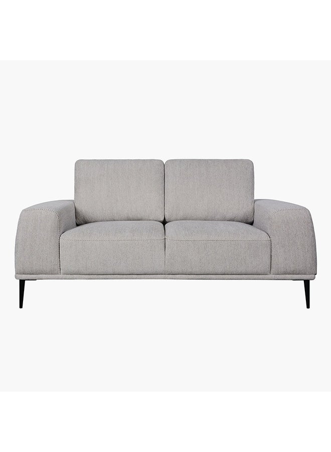Home Box Baron 2-Seater Fabric Sofa 93 x 82 x 172 cm Grey - Image 1