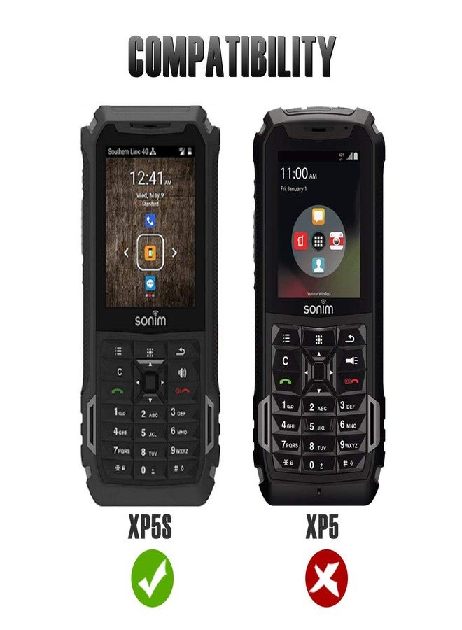 مشبك حزام BELTRON لهاتف Sonim XP5S، جراب مشبك حزام دوار شديد التحمل لهاتف Sonim XP5S XP5800 (AT&T FirstNet Sprint) تثبيت آمن ومشبك سريع الفتح (متين وموثوق وخفيف الوزن) - غير متوافق مع XP5 - Image 2