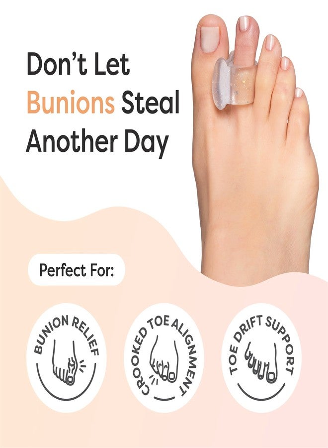 ZenToes Gel Toe Spacers for Bunions & Overlapping Toes, 4 Count - Image 2