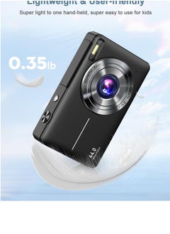 Milatech Digital Camera, FHD 1080P Kids Camera 44MP Point and Shoot Digital Cameras with 32GB SD Card, 16X Zoom, Lanyard  - Image 2