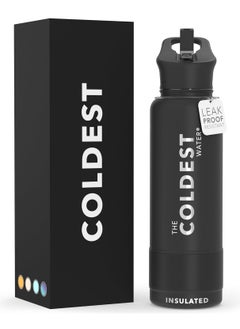 THE COLDEST WATER COLDEST SPORTS BOTTLE STEALTH BLACK 40 OZ  - Image 1