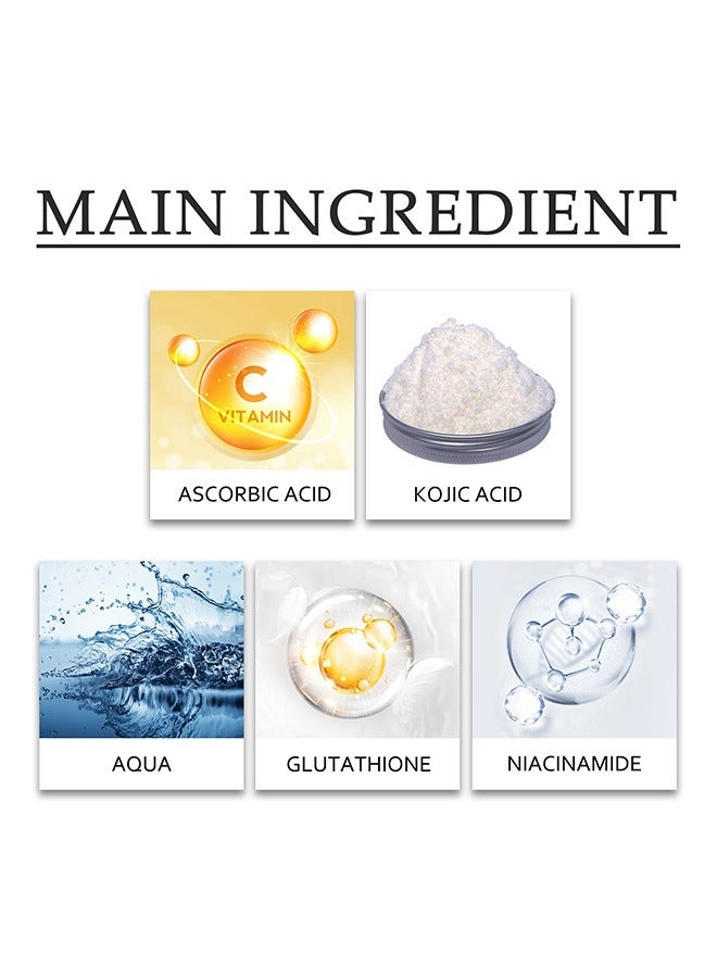 OUHOE Glutathione Face Cream - Facial Dark Spots Remover 2% Glutathione Face Cream Whitening Moisturizing Facial Cream Face Moisturizer Facial Skin Care Cream Intensive Lightening Facial Cream 20g - Image 4