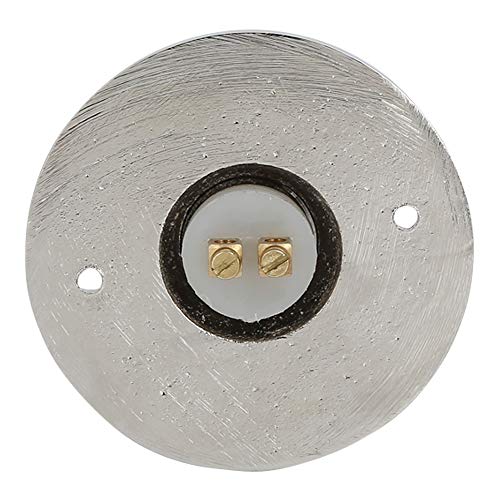 A29 Polished Nickel Doorbell Button – 2 1/2" Diameter – Classic Style Push Button in Brass with Recess Mount – Antique Finish, Wired for Standard Two-Wire Chime, Weather Resistant, DIY Installation - Image 4