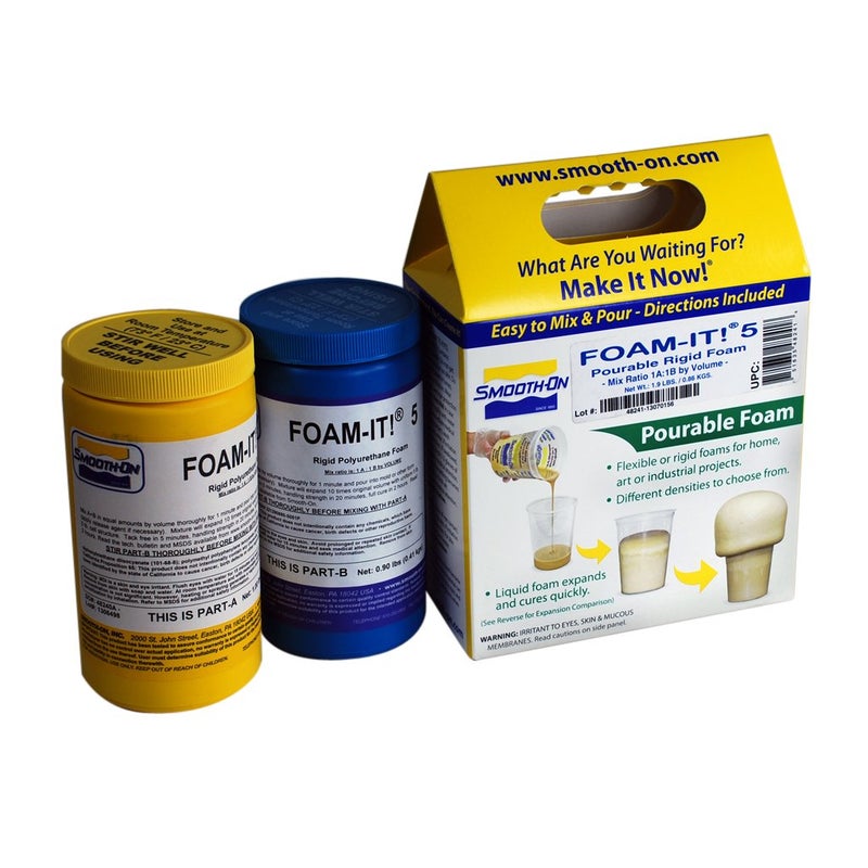 Smooth-On Foam-iT! 5 - Rigid Polyurethane Foam - Pint Unit - Image 1