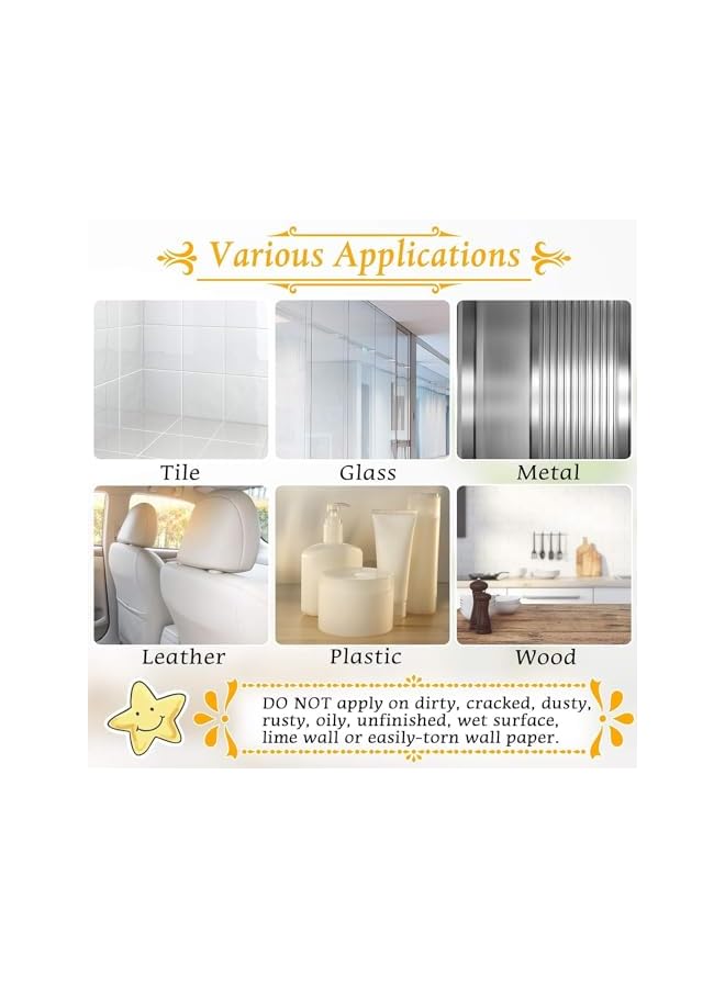 promass Self Adhesive Tape, Double Sided Tape Heavy Duty Two Sided Sticky Pads Strong Wall Adhesive Strips No Marks Reusable Clear Nano Tape for Picture Hanging, Carpet Glue, 3M/118inch - Image 5