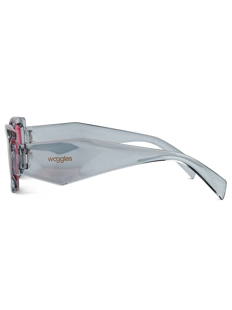 Woggles Stylish Pink Polarized Rectangle Kids Sunglasses