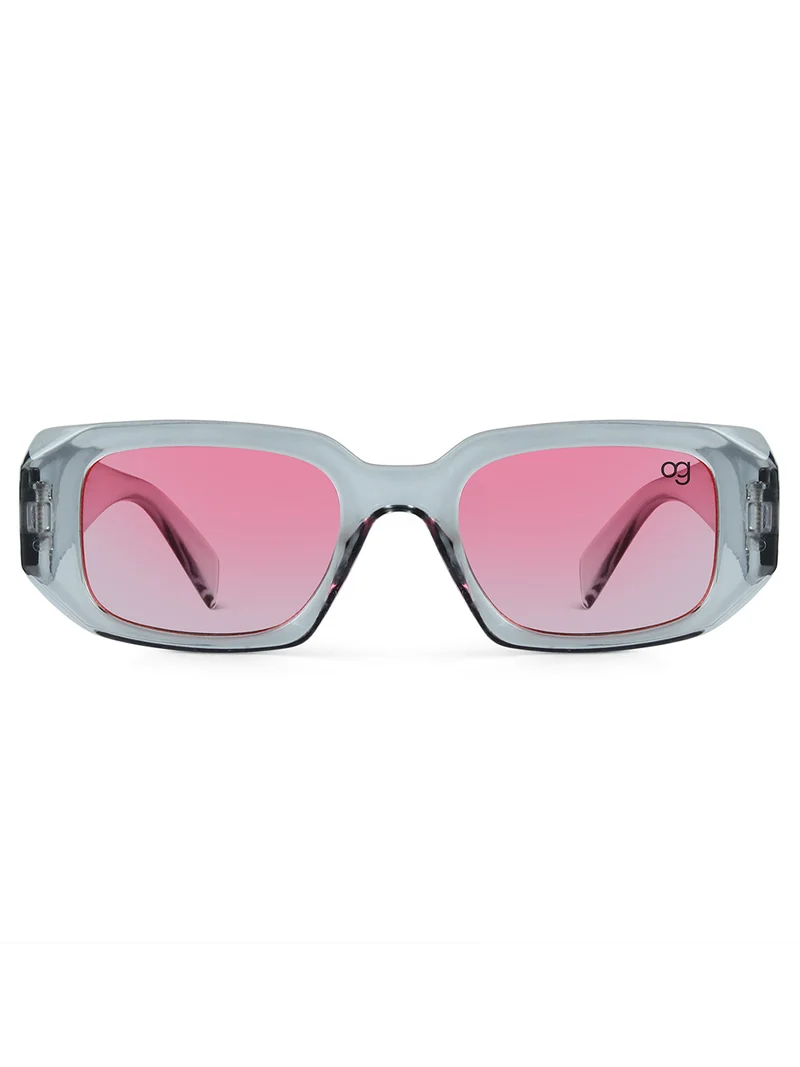 Woggles Stylish Pink Polarized Rectangle Kids Sunglasses