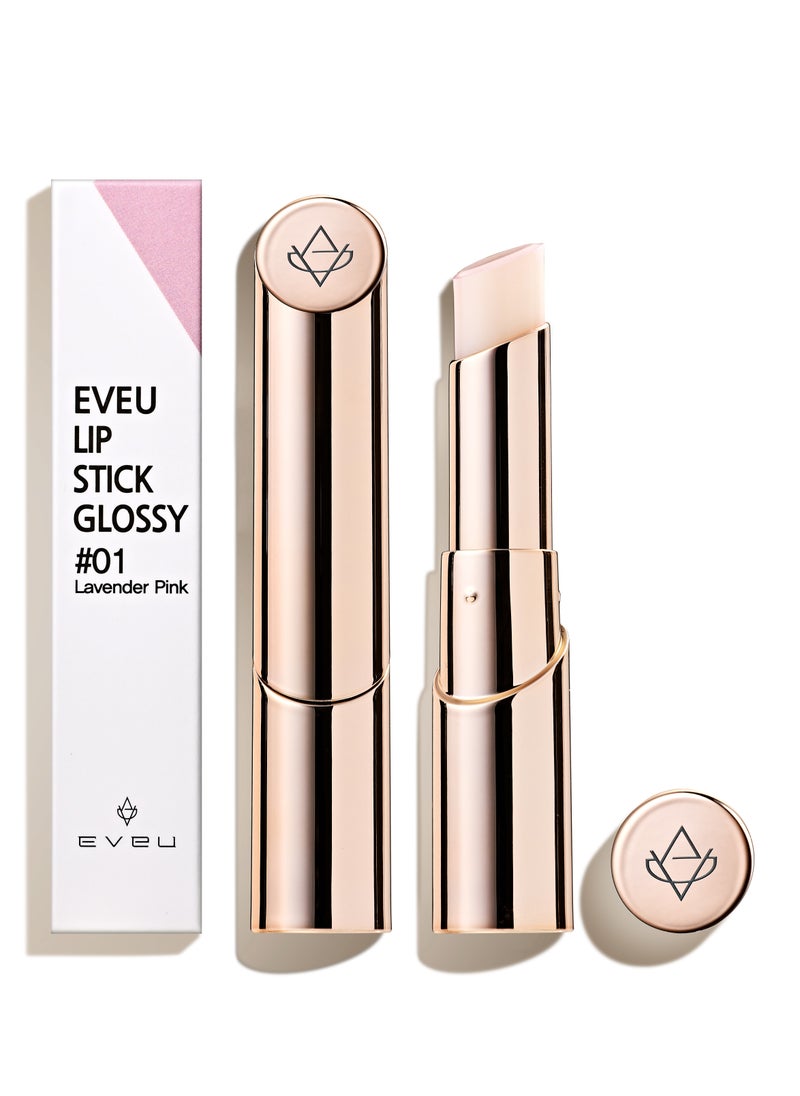 EVEU - EVEU LIP STICK GLOSSY #01 Lavender Pink 4g - Image 1