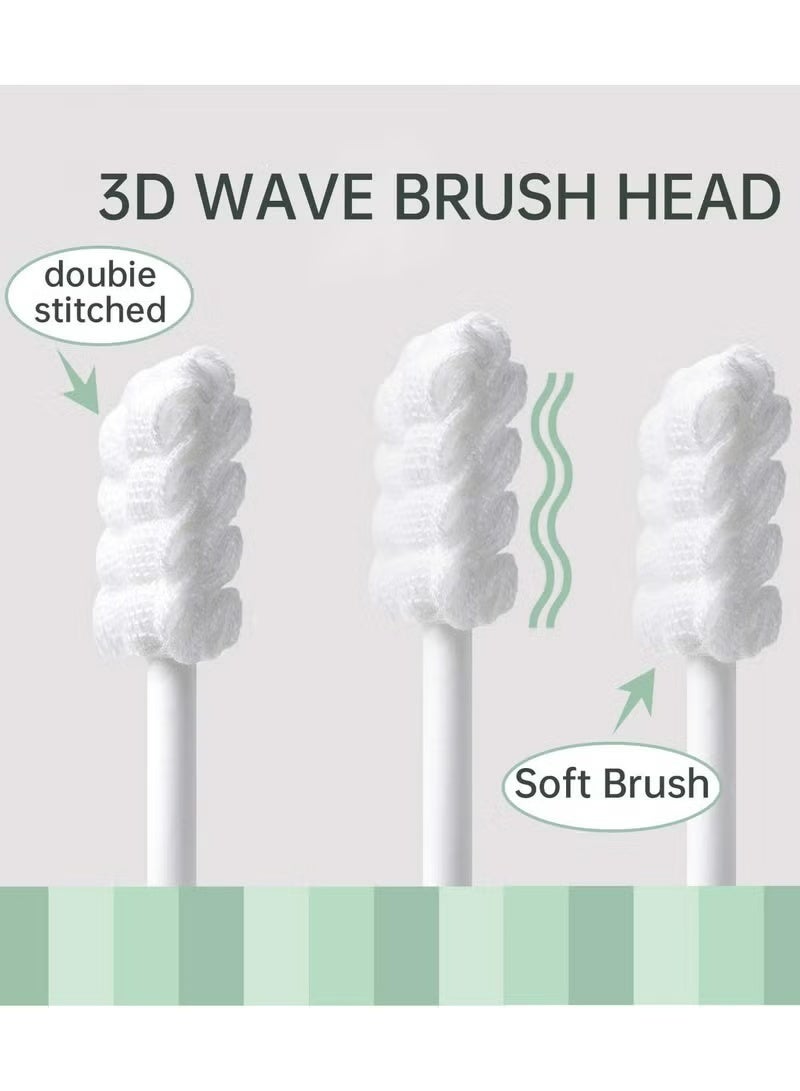 42Pcs Baby Toothbrush Newborn or Baby Tongue Cleaner, Disposable Baby Gum Cleaning Gauze, Oral Cleaning Care, Suitable for 0-36 Months Baby - Image 3