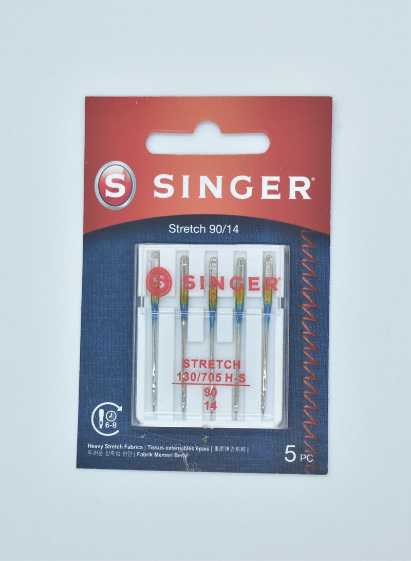 SINGER STRITCH FABRIC NEEDLES SIZE 90/14 (PACK OF 5 NEEDLE) BRAZIL