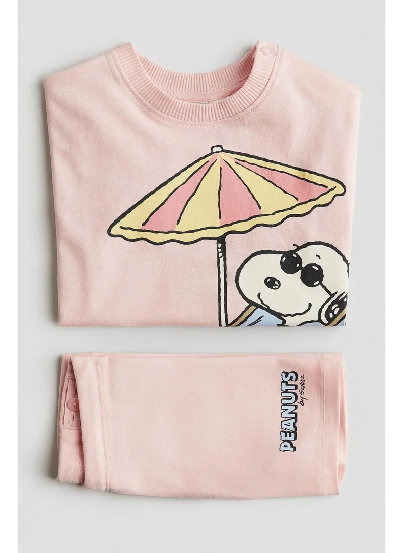 اتش اند ام 2-piece printed cotton set