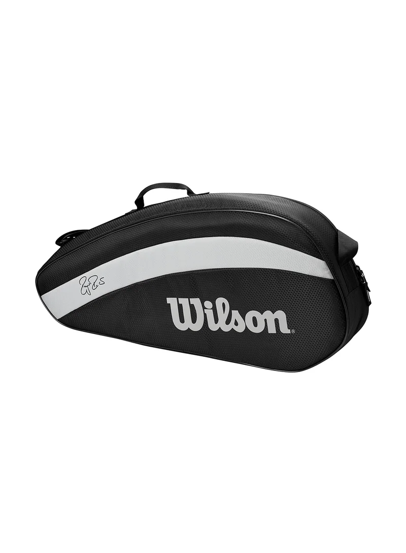 Wilson Fed Team Tennis Racket Bag, Adults, Holds up to 3 Rackets