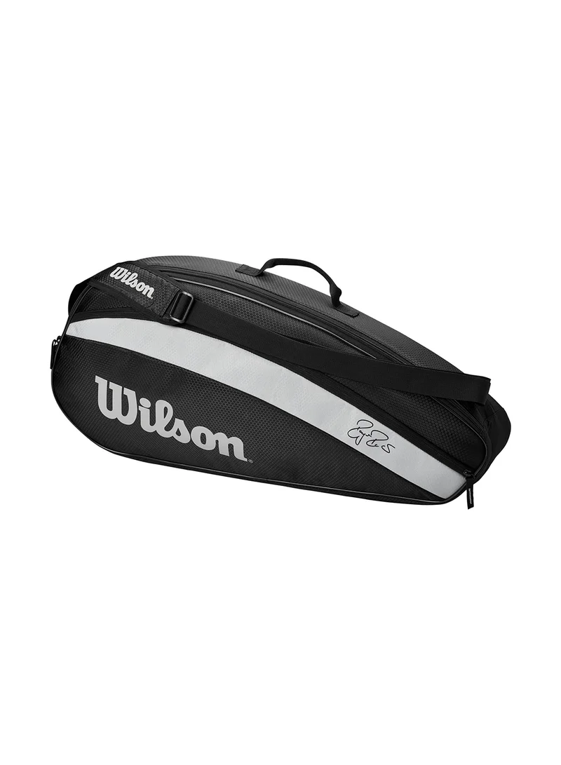 Wilson Fed Team Tennis Racket Bag, Adults, Holds up to 3 Rackets