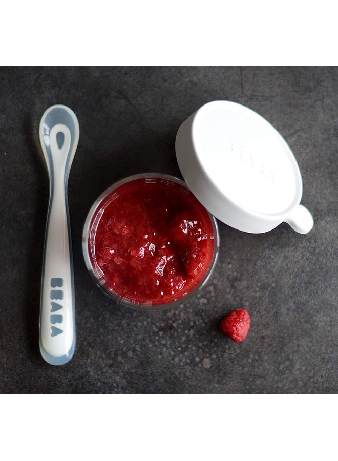 BEABA Baby'S First Foods Spoon Set With Travel Case, Original Silicone Baby Spoons, Baby Essentials, Baby Spoons, Travel Set, Baby Gifts, Sage + Cloud - Image 5