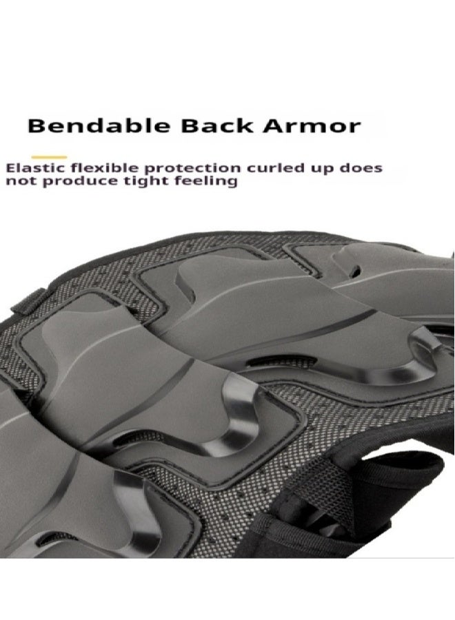 Topleo Children's Balance Bike Armor Cycling Suit Off-Road Motorcycle Chest Armor Anti Drop Vest Set - Image 5