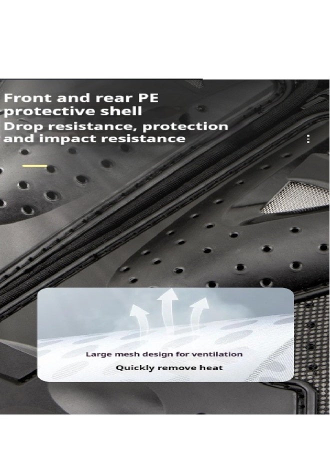 Topleo Children's Balance Bike Armor Cycling Suit Off-Road Motorcycle Chest Armor Anti Drop Vest Set - Image 2