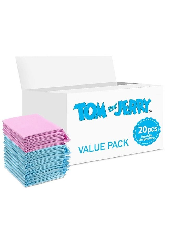Tom And Jerry Tom&Jerry 20 Pieces Disposable Changing Mats  - Image 1