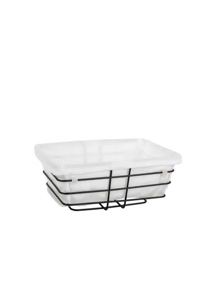 Storage Metal Basket With Fabric - Image 1