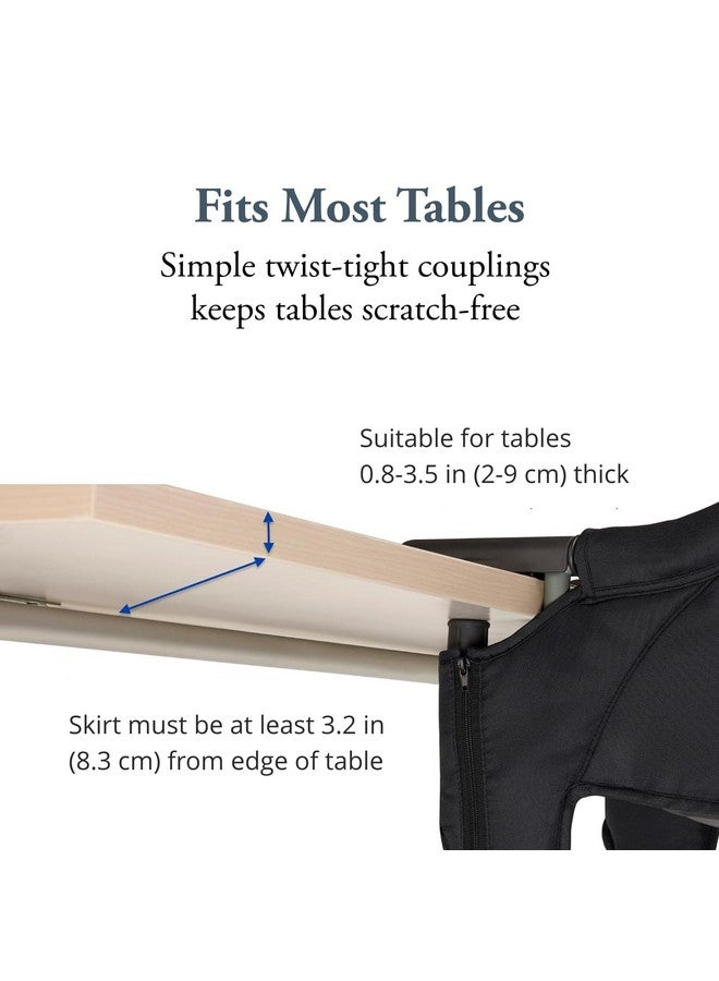 Inglesina Fast Table Chair, Stone Gray Melange - Portable Baby High Chair - for Babies & Toddlers up to 37 lbs - Fits Tables 0.8'' to 3.5'' Thick - Compact & Easy to Use - Travel Bag Included - Image 4