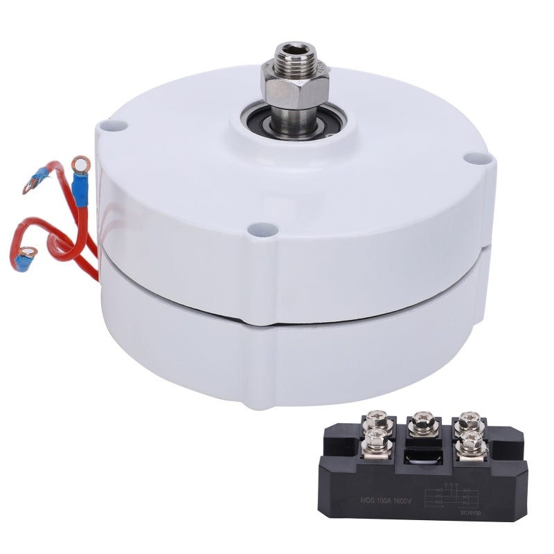 Permanent Magnet Generator: NdFeB Magnet Pure Copper Wire Winding - Low Starting Resistance Torsion Gearless Direct Drive Low-Speed AC Alternator for Off-Grid Industrial Wind Turbine Use - Image 1