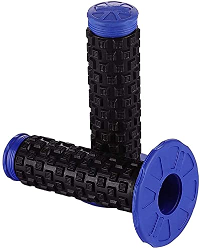 APPYU Motorcycle Grips 78 Dirt Bike Pillow Top Grips Rubber Anti-Slip Universal Handlebar Racing Grip Compatible with Motocross Yamaha YZ80 YZ85 YZ125 YZ250 YZ450F TTR125 Blue - Image 5