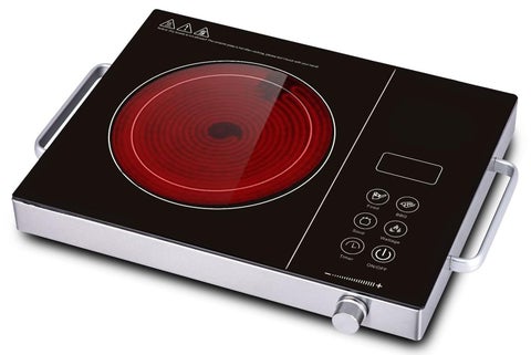 Portable Infrared Stove Electric Burner Control Adjustable Heating Power, Compatible with All Cookware