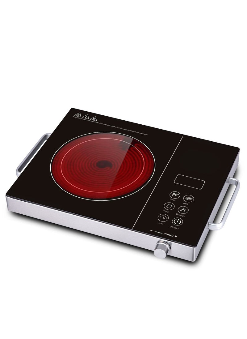 Generic - Portable Infrared Cooker Electric Burner Control Adjustable Heating Power, Compatible with All Cookware - Image 1