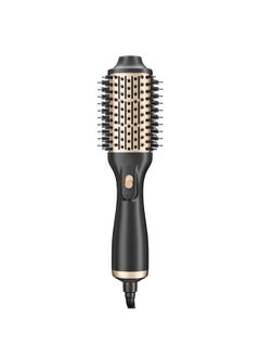 General 1200W true negative ion hot air comb curling and straightening dual-purpose black and gold blowing styling comb  - Image 1