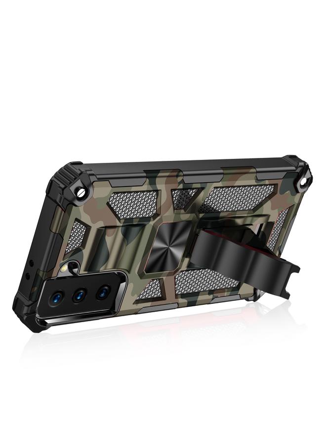 اس-توب جراب لهاتف Samsung Galaxy S21 5G، جراب واقٍ مغناطيسي مقاوم للصدمات مصنوع من مادة TPU + PC مع حامل - Image 2