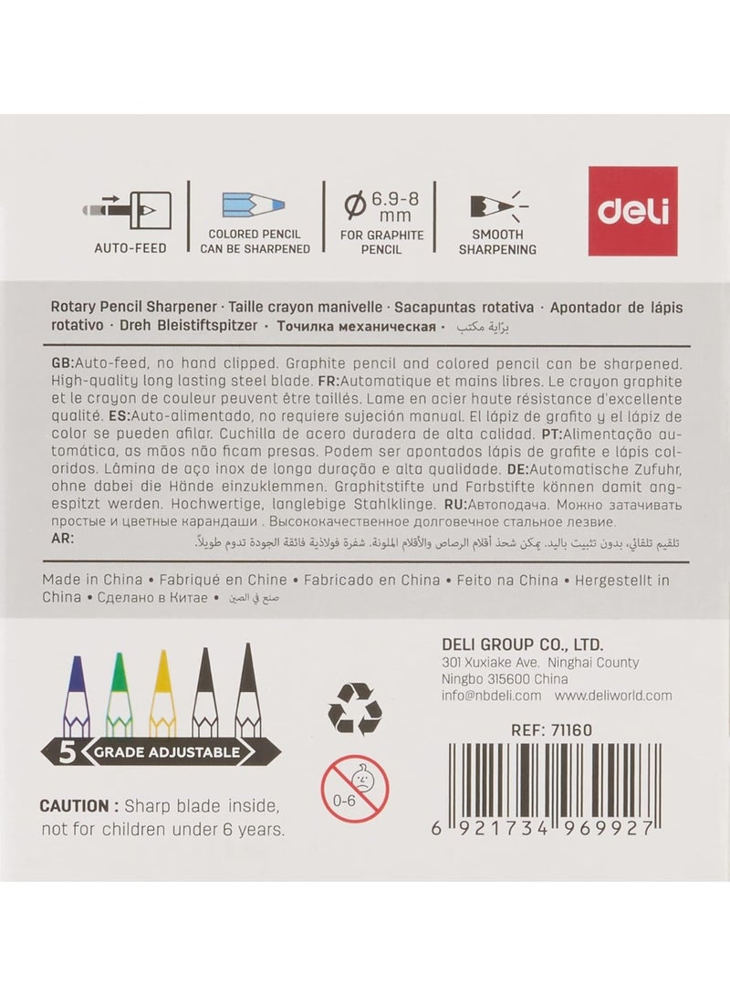ديلي Deli  5-Level Rotary Pencil Sharpener - Image 4
