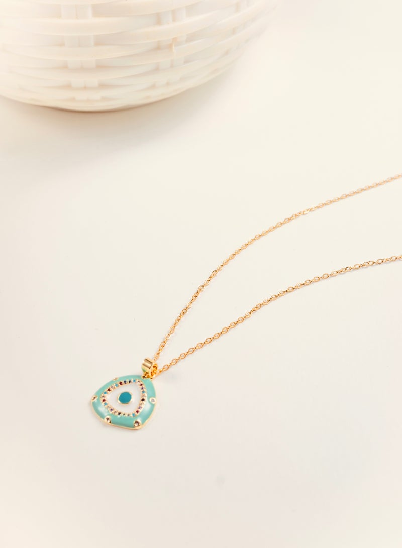 قلادة باندلت عين الحارس الأنيقة، قلادة مطلية بالذهب - Image 3