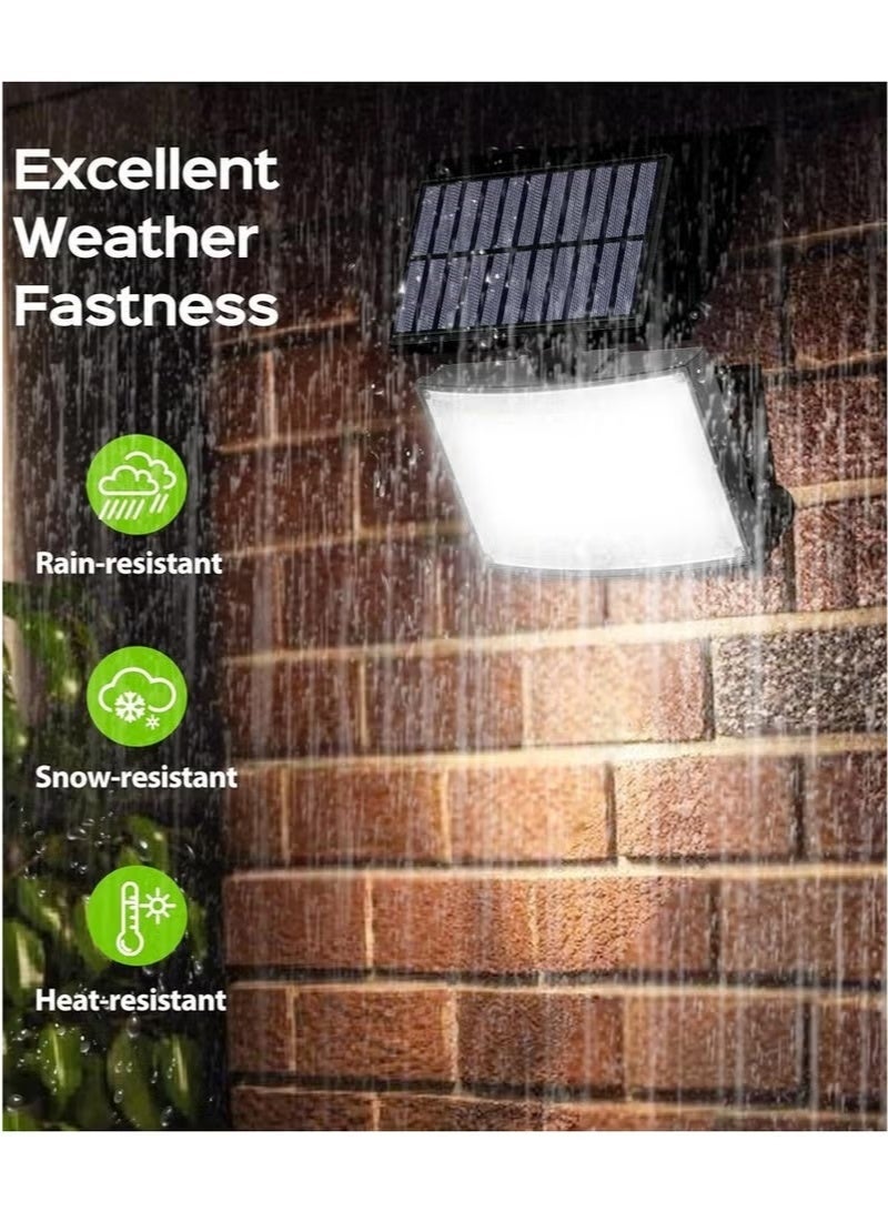 Bukela Solar Outdoor Lights Solar Panel, 3500LM LED Flood Lights with 16.4 Ft Cable, Remote Control Solar Motion Sensor Lights with 3 Modes, Solar Powered Security Lights for Outside Patio, Yard, Garage - Image 2