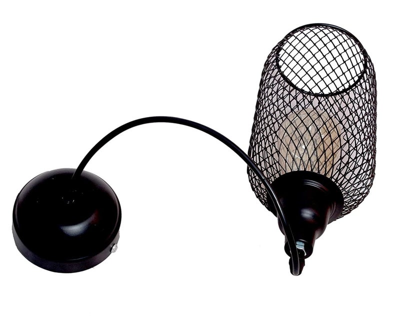 kinis Traditional Bottle Decorative Hanging Lamp/Pendant Lamp/Ceiling Light to Décor Home/Living Room/Bedroom/Office/Dining/Cafe/Restaurants, Black (Pack of 1, with Bulb) - Image 3