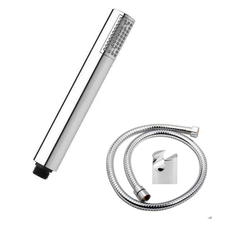 ZAP HS003 Cube Series High Pressure Hand Shower Universal Wand Shower Heads ABS Chrome Finish With Hose Pipe Holder - Image 1