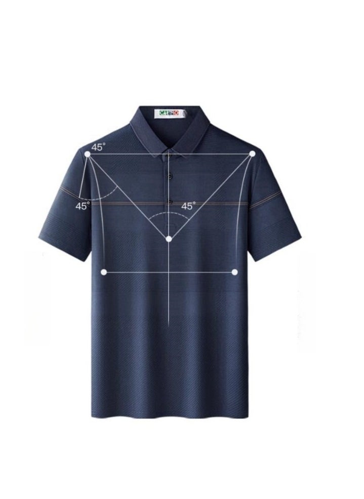 CARTELO Men's Loose And Breathable Short Sleeved T-Shirt Polo Shirt  - Image 5