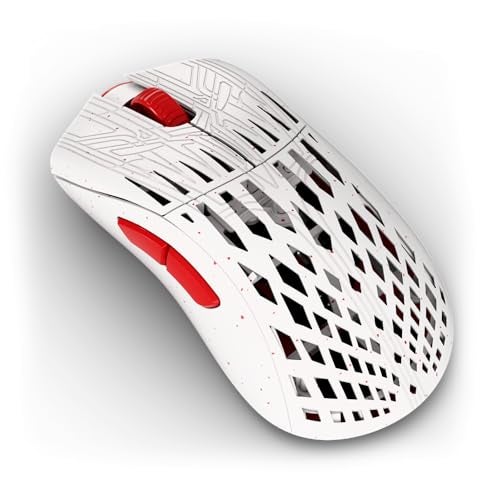 PWNAGE Stormbreaker Carbon Fiber MAX CF Wireless Gaming Mouse 8kHz - 45grams Ultralight Esports Pro Gamer Flawless Professional PAW3950 Optical Sensor 36k DPI - 8000Hz - Large Ergo -Frost Fire - Image 2