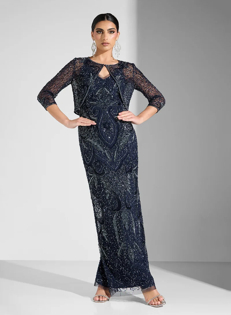 Namshi x Beaded Evening Dress