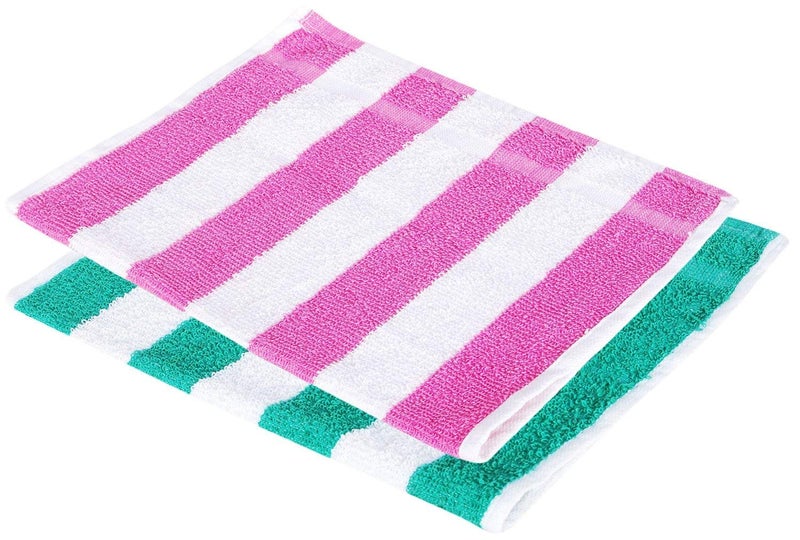 Cotton Colors Cotton Colors Cotton 300 GSM Hand Towel Set (Pack of 4, Striped)_D17  - Image 2