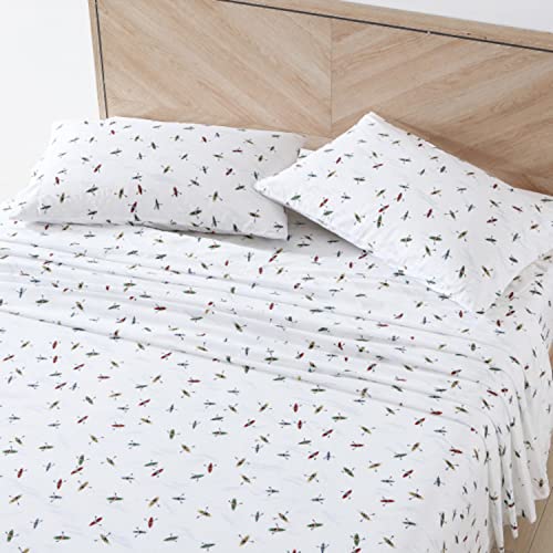 Eddie Bauer - Queen Sheets, Cotton Percale Bedding Set, Crisp & Cool Home Decor (Kayaks, Queen) - Image 2