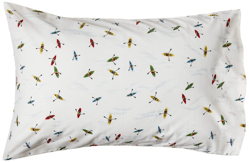 Eddie Bauer - Queen Sheets, Cotton Percale Bedding Set, Crisp & Cool Home Decor (Kayaks, Queen) - Image 4