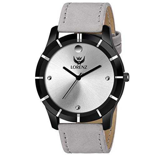 LORENZ Analog Silver Dial Watch & Grey Wallet Combo for Men- CM-3034WL-25 - Image 3
