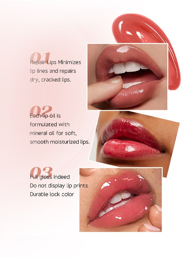 VINCINER - Saturation Liquid Lipstick-Hydrating Moisturizing Long Lasting High Glossy Jelly Lip Stain Super Gloss Balm Oil #03 - Image 1