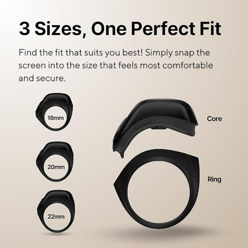 Zikr Ring Juud Tasbih 3-in-1 Flex Lite Smart Tasbih Zikr Ring Counting With 3 Compatible Sizes(18mm/ 20mm/ 22mm) | 2-5 Prayer Reminder, 3 Tasbih Reminder, BT Connectivity - Image 2