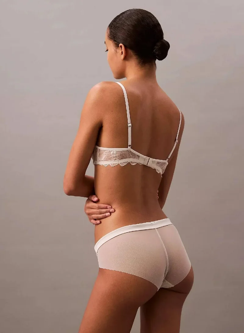Calvin Klein Chalk Bikini Briefs - CK Black Floral Lace for Women | Best Price UAE