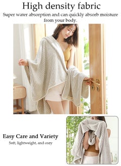 DUNISO Wearable Bath Towel,Women's Soft & Comfortable Body Wrap Button Design,Super Absorbent Water to Quick Drying Body Spring Summer Bath Towel for Women  - Image 2