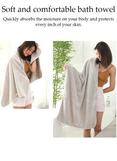 DUNISO Wearable Bath Towel,Women's Soft & Comfortable Body Wrap Button Design,Super Absorbent Water to Quick Drying Body Spring Summer Bath Towel for Women  - Image 4